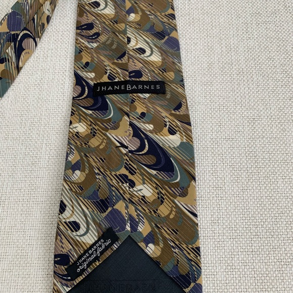 Men’s Jhane Barnes 100% Silk Tie, made in Japan - Picture 3 of 4